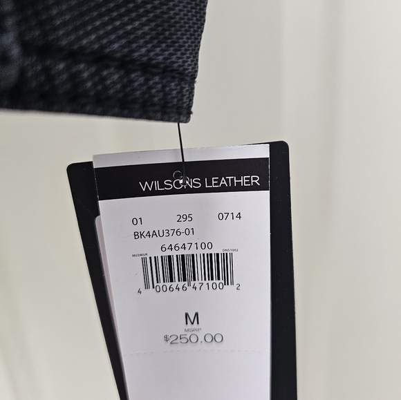 Wilson's Leather Black Rivet Men's Jacket - Picture 6 of 7